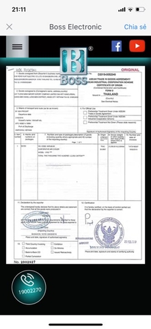 Quạt điều hòa Boss S-106 hàng chính hãng công ty bảo hành 2 năm tại nhà