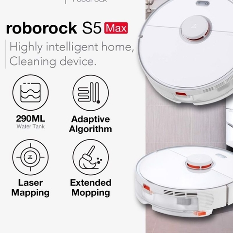 Robot hút bụi lau nhà Xiaomi Roborock S5 Max (Bản quốc tế)