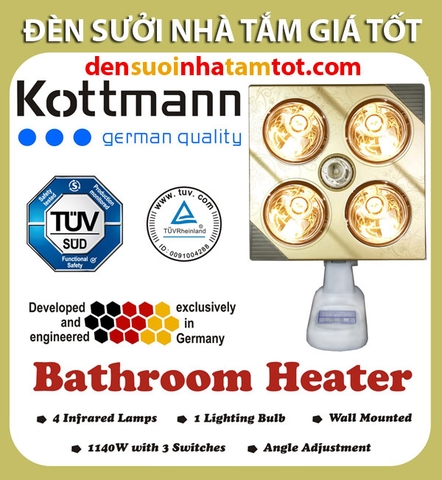 Đèn Sưởi Nhà Tắm Kottmann K4B-G