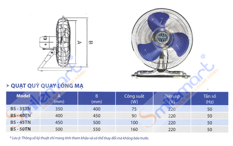 Quạt chân quỳ có tuốc năng Komasu BS50-TN (Chính hãng)