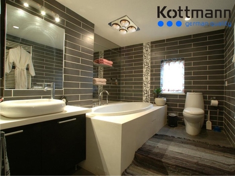 Đèn sưởi nhà tắm âm trần Kottmann K4B-T