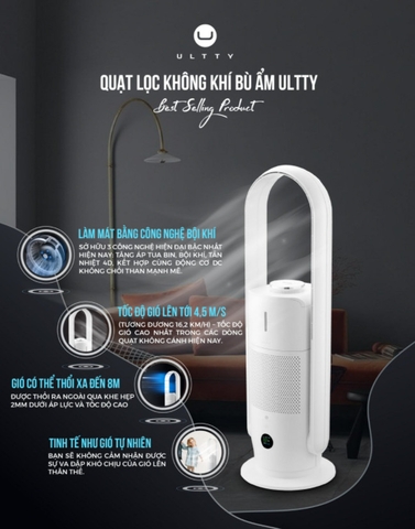 Quạt lọc không khí bù ẩm Ultty SKJ-CR022