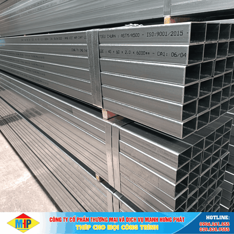 Thép hộp mạ kẽm