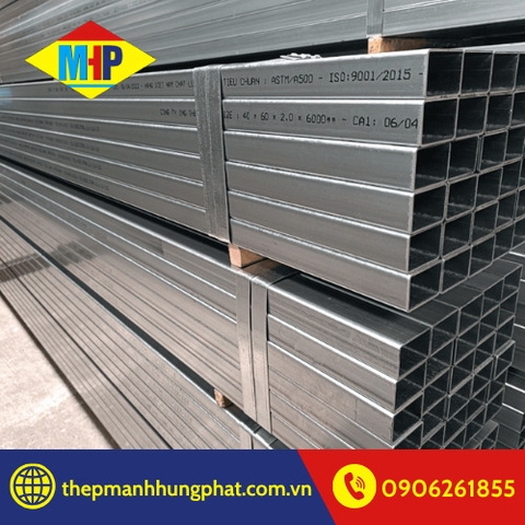 Bảng giá thép hộp mạ kẽm