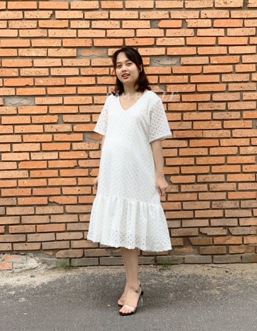 Đầm bầu ren DM62