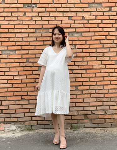 Đầm bầu ren DM62