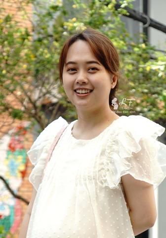 Đầm bầu DM94 Kem