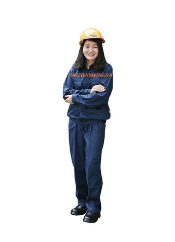 Quần áo bảo hộ lao động màu xanh tím than - Bảo hộ Nguyễn Nhung