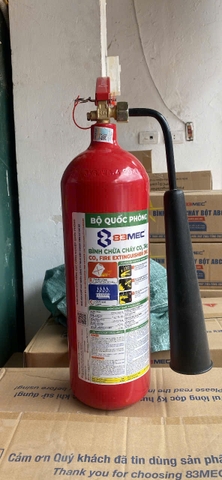 Bình chữa cháy C02 - 3 KG Bộ Quốc Phòng