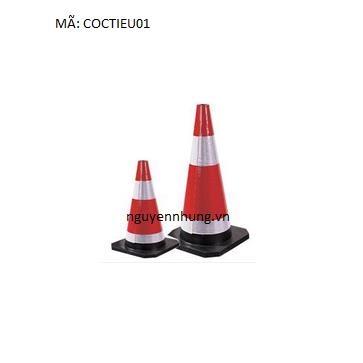 Cọc tiêu cao su NQ0018 cao 100cmx5kgxđế49cmx49cm