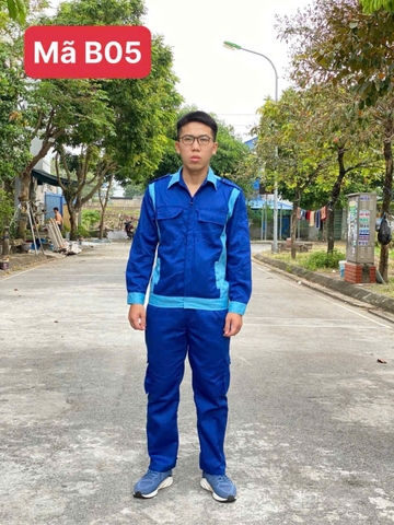 Quần áo bảo hộ kaki 3/1 BM05 đai xanh