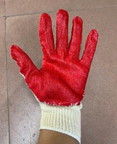 Găng tay sợi len tráng sơn đỏ L2