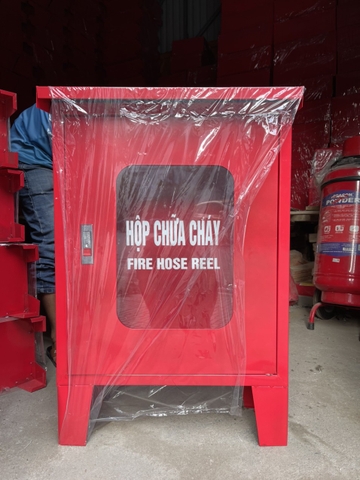 Hộp để bình chữa cháy 50x60x18cm có mái và chân