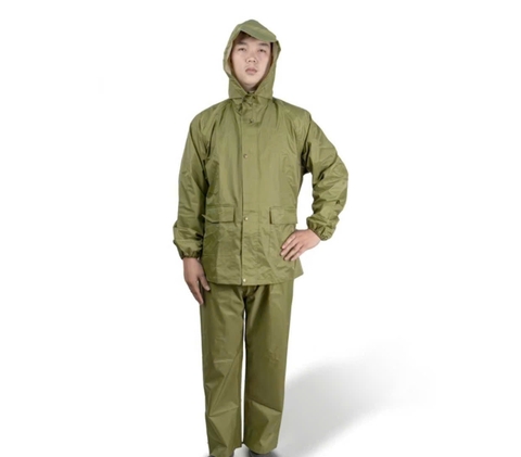 Quần Áo Mưa màu bộ đội