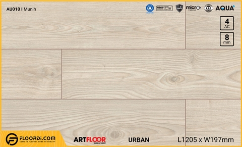 Sàn gỗ Artfloor AU010 - Urban - Munih - 8mm - AC4