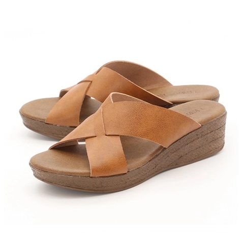 Dép nữ quai chéo 5cm Milky K-22351