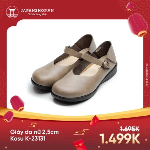 Giầy da nữ 2,5cm 2way Kosu K-23131