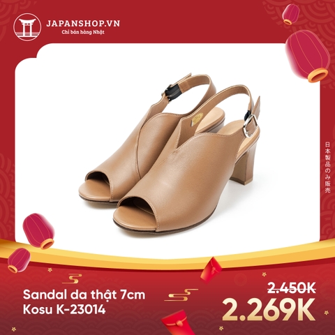 Sandal d.thật 7cm Open Toe Kosu K-23014
