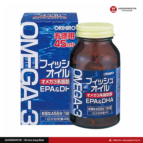 Dầu cá omega 3 Orihiro 180v