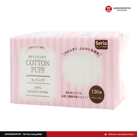 Bông tẩy trang Cotton Puff 130 miếng