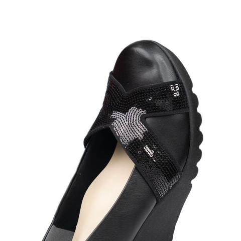 Giày da sequin 7cm Kosu K-24M23