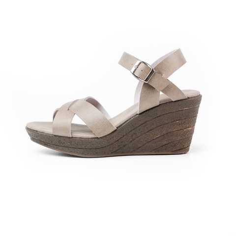 Sandal đế xuồng 8cm Ankle Strap Kosu K-23004