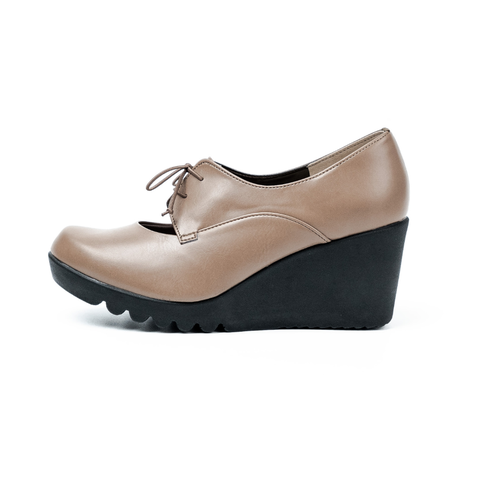 Giầy da đế xuồng 7cm Lace-up Kosu KS-23603