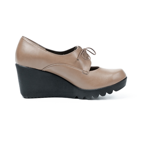 Giầy da đế xuồng 7cm Lace-up Kosu KS-23603