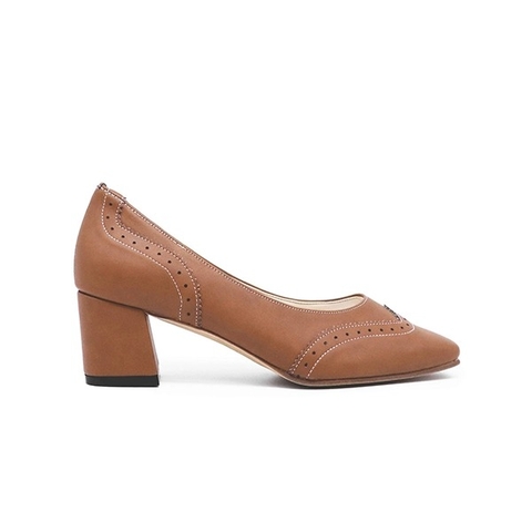 Giầy da mũi vuông 5cm Kosu 2013