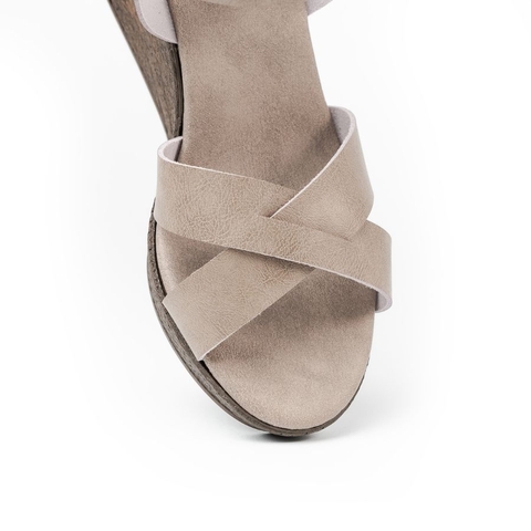 Sandal đế xuồng 8cm Ankle Strap Kosu K-23004