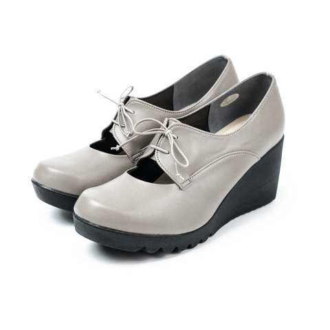 Giầy da đế xuồng 7cm Lace-up Kosu KS-23603