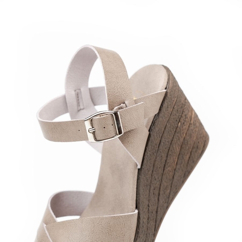 Sandal đế xuồng 8cm Ankle Strap Kosu K-23004