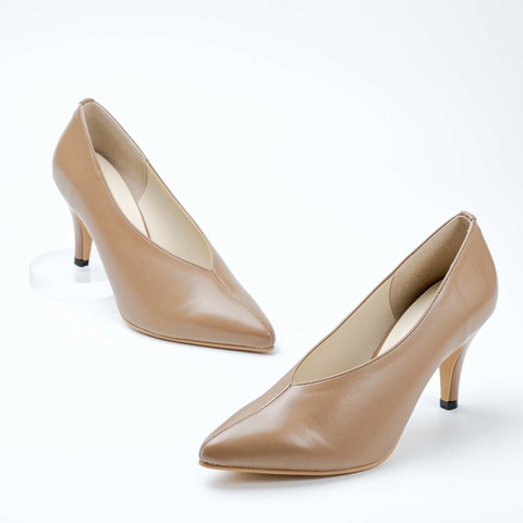 Giầy da mũi nhọn 7cm Scarpin Kosu 2018