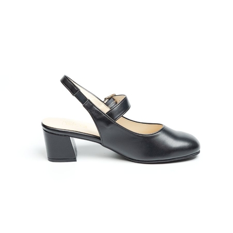 Giầy da mũi tròn 5cm Slingback Kosu 2028