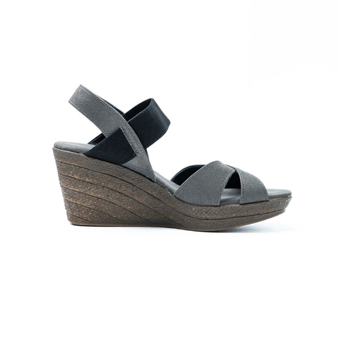 Sandal đế xuồng quai chéo 8cm Kosu 2466A