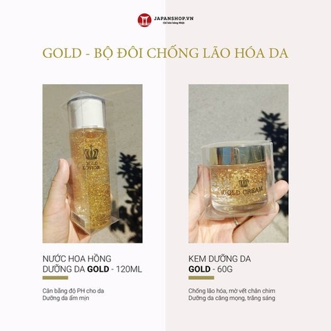 Nước hoa hồng dưỡng da Gold 120ml