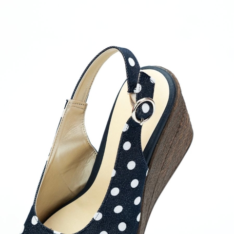 Sandal đế xuồng 8cm Slingback Kosu 24980