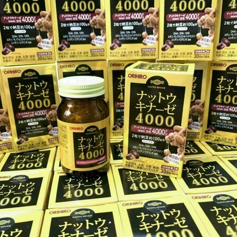 Viên uống hỗ trợ phòng ngừa tai biến Orihiro 4000FU - 60 viên