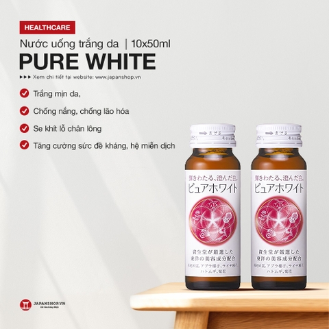 Nước uống trắng da pure white 10x50ml