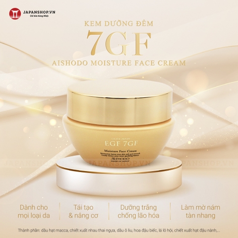 Kem dưỡng đêm 7GF Aishodo Moisture Face Cream 50g