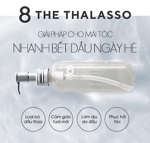 Tinh chất làm sạch, tẩy tế bào chết tóc và da đầu Eight the Thalasso 210ml