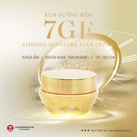 Kem dưỡng đêm 7GF Aishodo Moisture Face Cream 50g