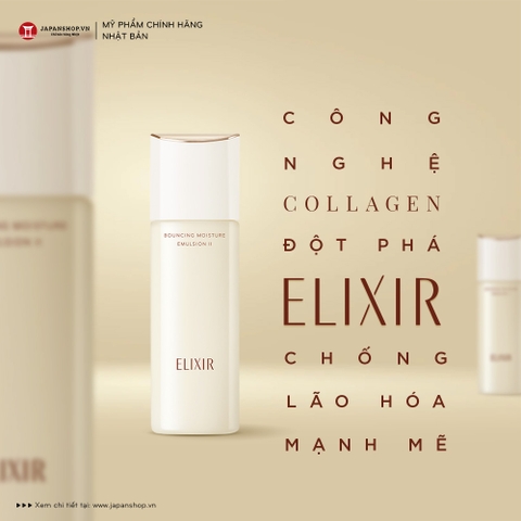 Sữa dưỡng ẩm Elixir Bouncing Moisture Emulision 130ml