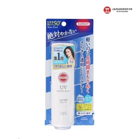 Xịt chống nắng Kose Suncut SPF50+ - 60g