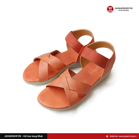 Sandal nữ đế xuồng quai chéo 4cm Kosu 32363