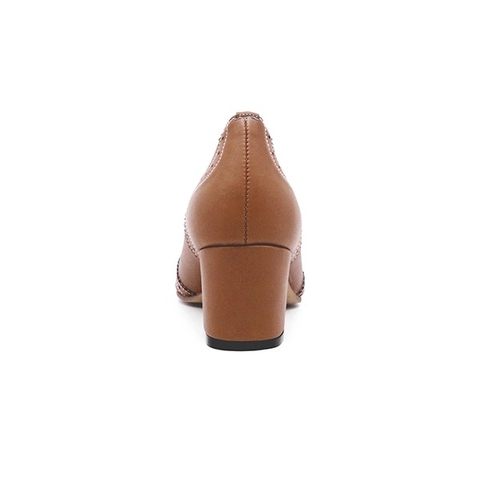 Giầy da mũi vuông 5cm Kosu 2013