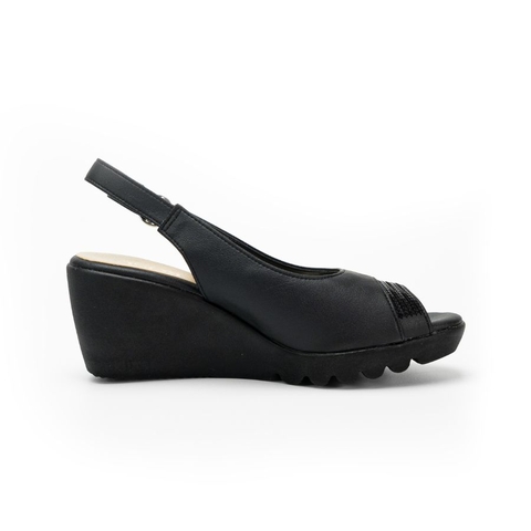 Sandal đế xuồng 7,5cm sequin Kosu K-24011