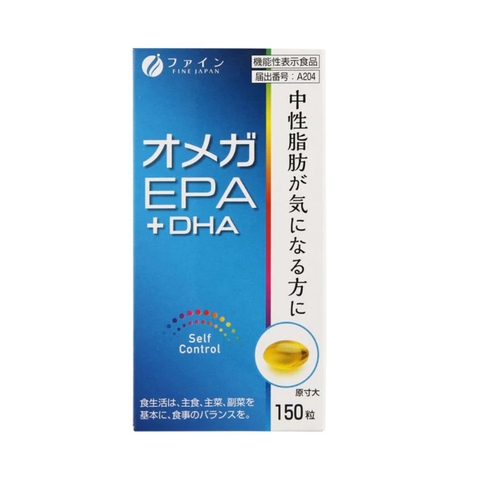Viên uống dầu cá hỗ trợ giảm mỡ máu Fine Japan 150 viên