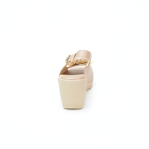 Sandal đế xuồng 7,5cm hoa cúc Kosu K-24012