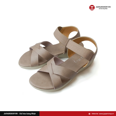 Sandal nữ đế xuồng quai chéo 4cm Kosu 32363